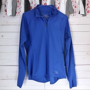 LL Bean Lightweight Active Quarter Zip Jacket